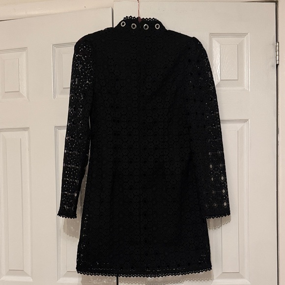 NWT Corbin Black Lace Dress with Silver grommets sz small - Picture 3 of 4